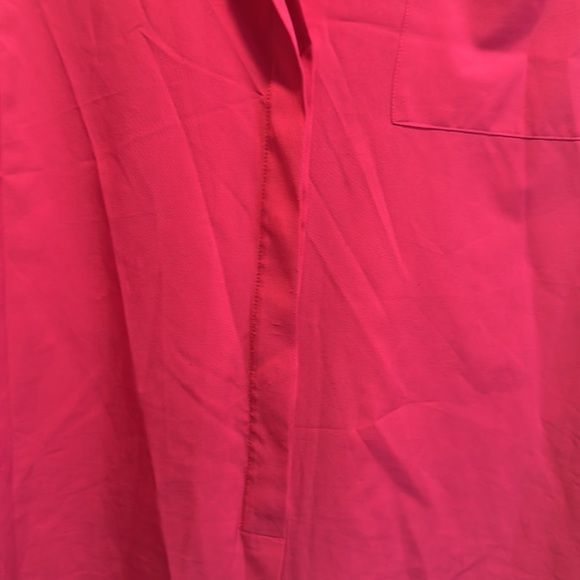 461 Willow and thread bright pink hidden button, button up blouse - Picture 3 of 8